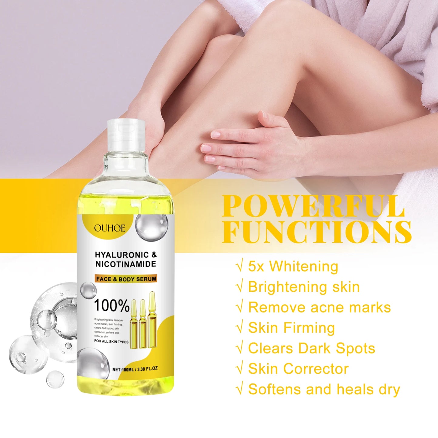 Hyaluronic Acid & Niacinamide Serum – Brightening & Firming