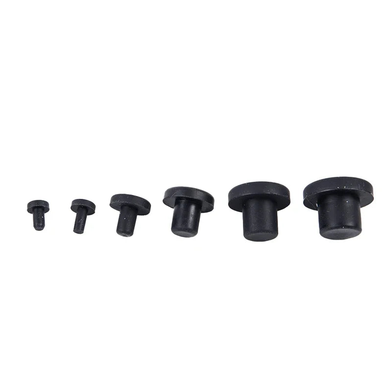 10Pcs Silicone Rubber Hole Plugs 3–12mm | High Temp Seal Caps Rubber Hole Plugs Peaceful Pleasures Health and Wellness