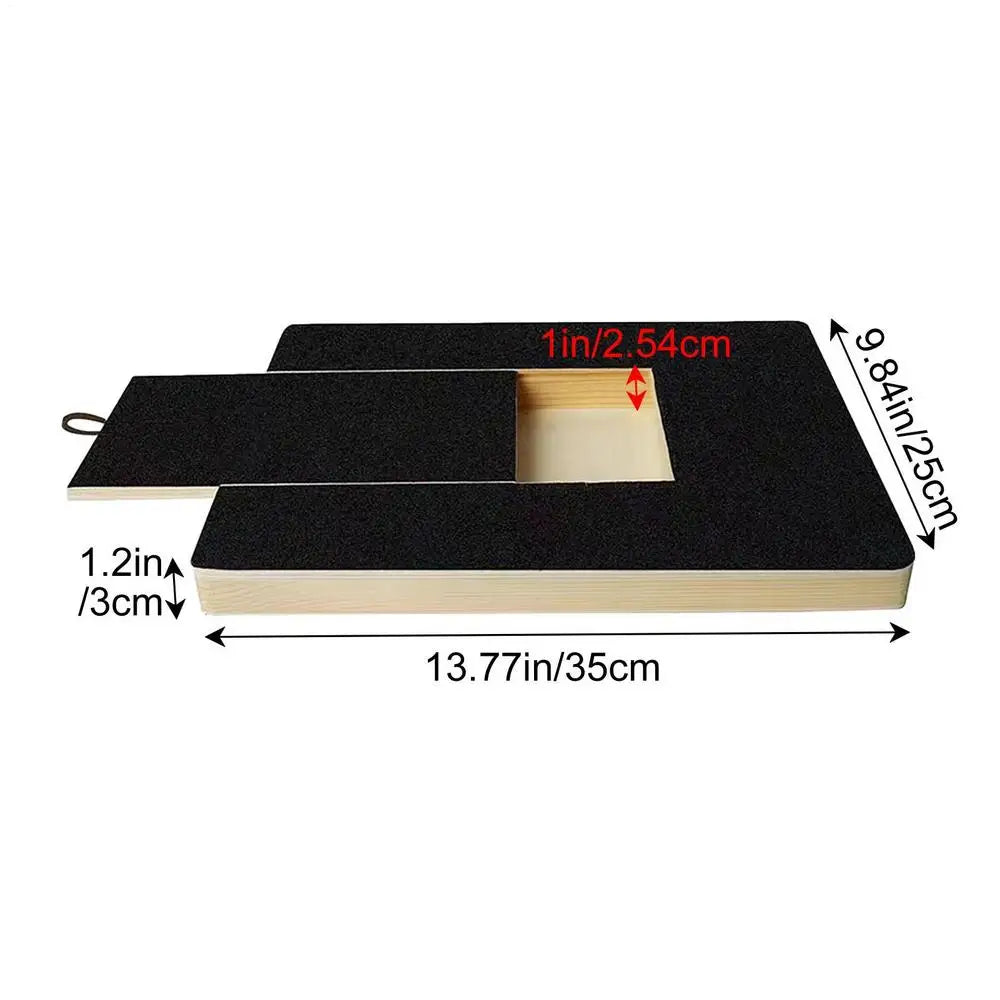 Wooden Dog Nail Scratch Board | Sandpaper File Pad for Dogs