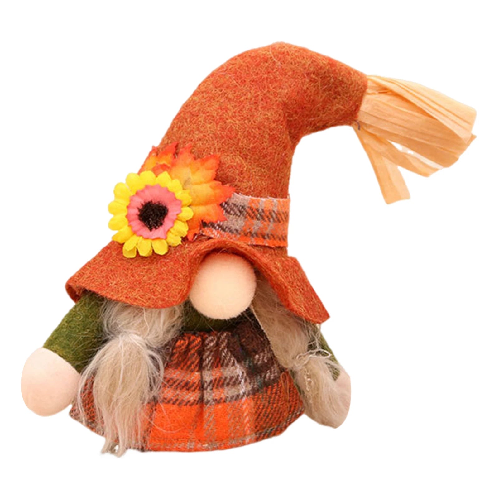 Christmas Faceless Old Man Doll Elf Dwarf Plush Ornaments For Christmas Halloween Thanksgiving Decoration Gift Peaceful Pleasures Health and Wellness Yellow Hat