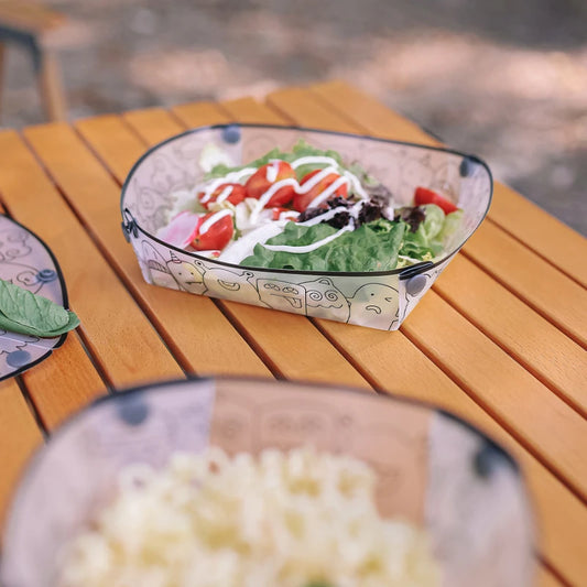 Ultralight Folding Camping Tableware Set – Bowl, Plate & Cup Folding Camping Tableware Peaceful Pleasures Health and Wellness