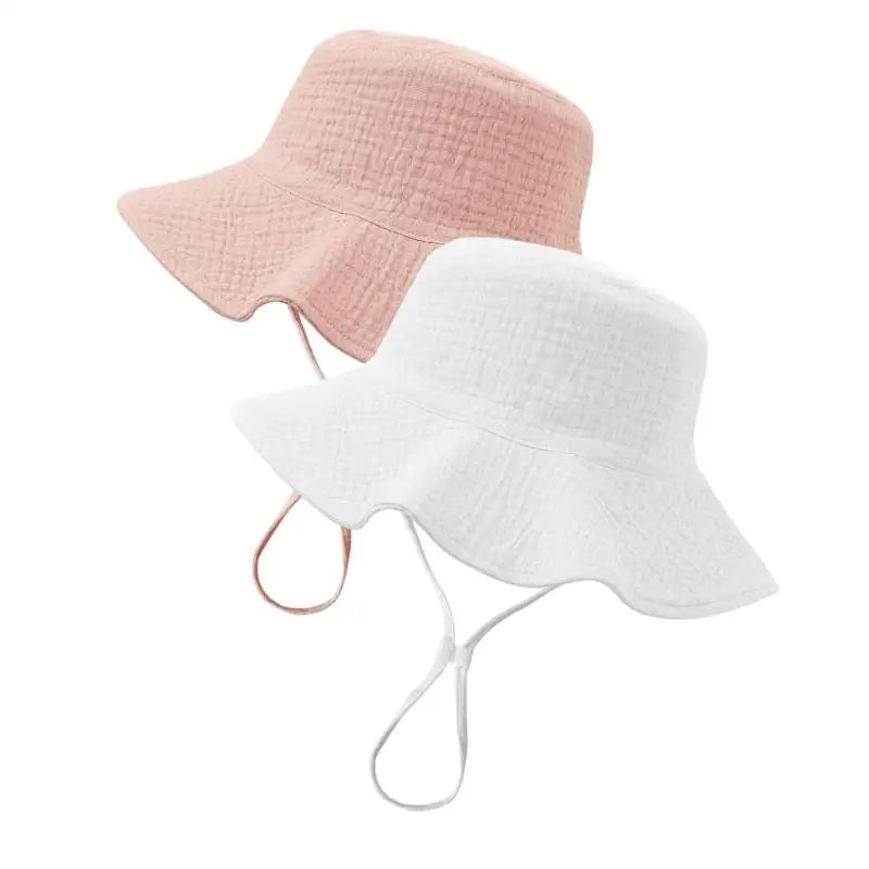 Baby Sun Hat 2-Pack UPF50+ Wide Brim & Adjustable Chin Strap