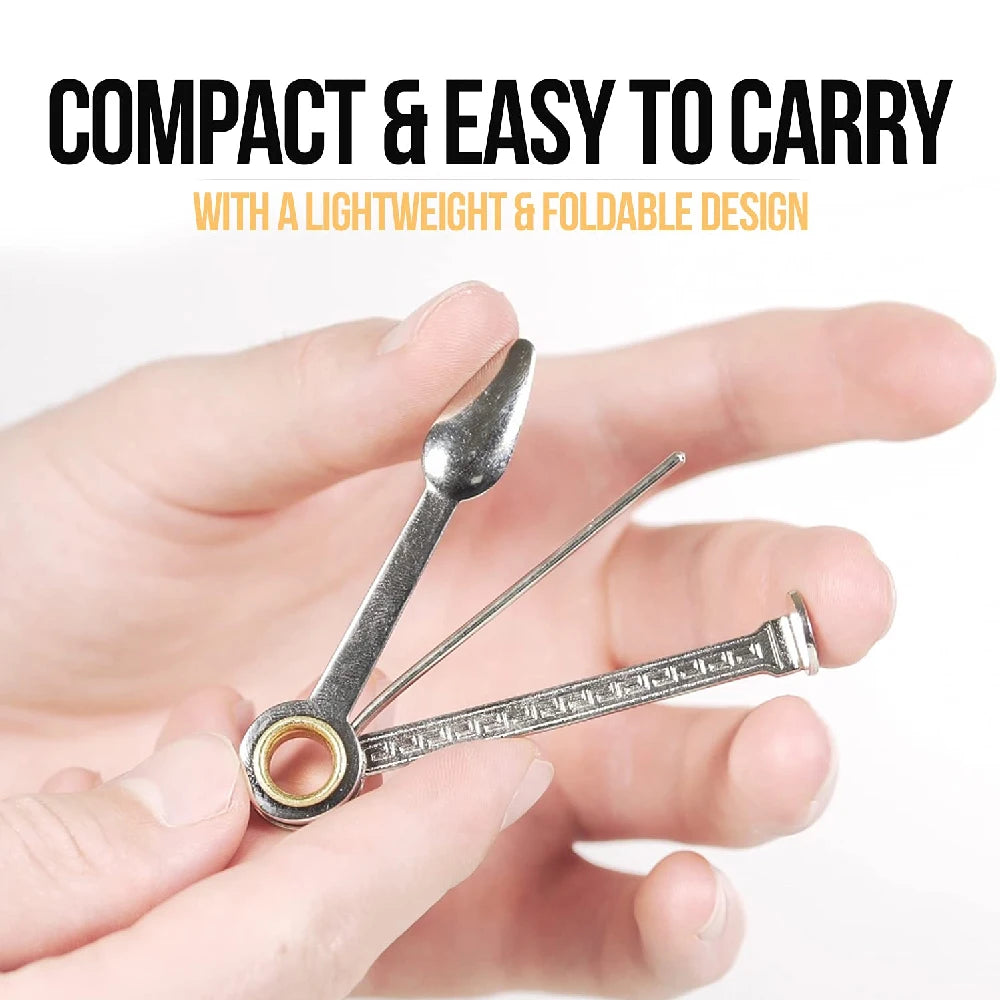 3-in-1 Stainless Steel Tobacco Pipe Reamer Tamper & Cleaner Pipe Cleaning Tool Peaceful Pleasures Health and Wellness