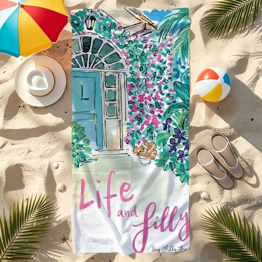 Quick-Dry Beach Towel | Soft Pool Travel Gym Towel 11 Sizes Quick-Dry Beach Towel Peaceful Pleasures Health and Wellness