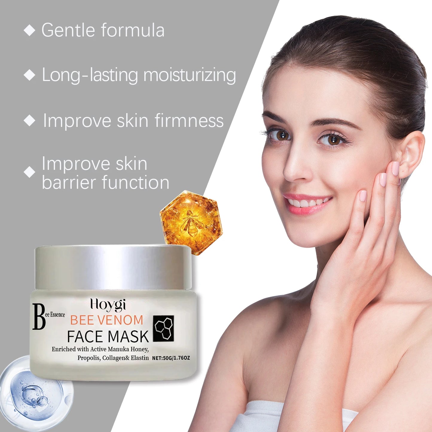 Propolis & Bee Venom Face Mask – Brighten, Firm & Hydrate