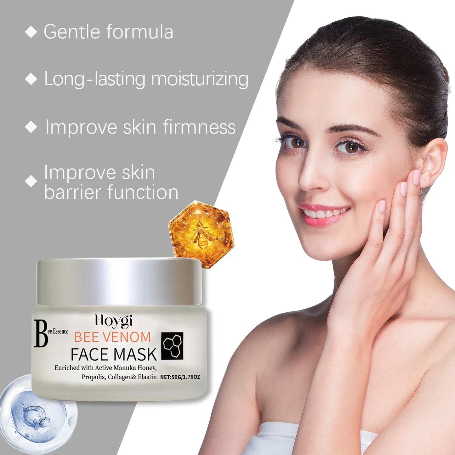 Propolis & Bee Venom Face Mask – Firming & Brightening 50g