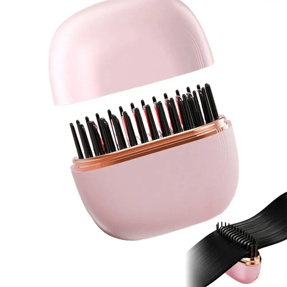 Cordless 2-in-1 Hair Straightener Brush | Wireless Styler Cordless Hair Styler Peaceful Pleasures Health and Wellness B