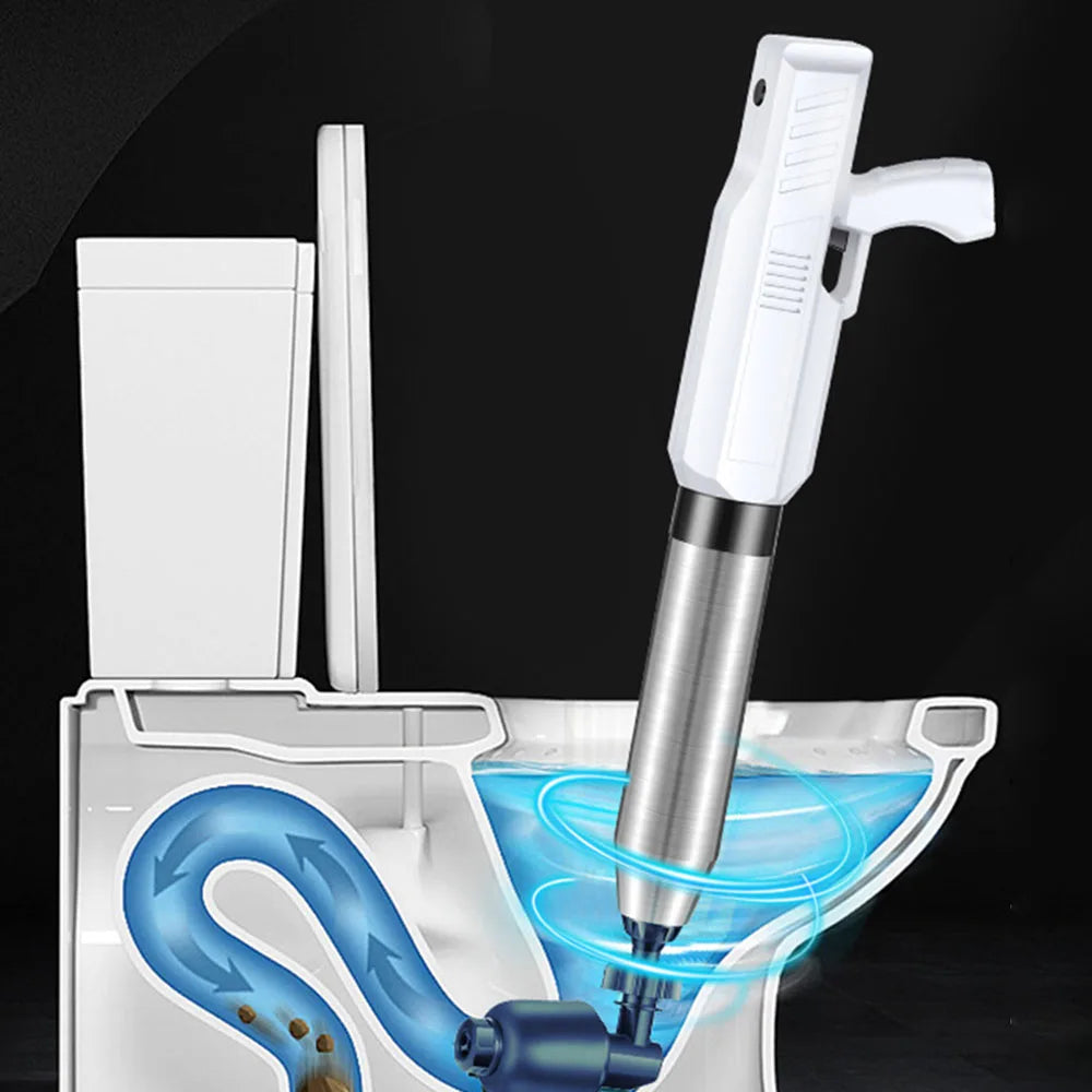 Powerful Electric Toilet Plunger Shock Wave Unblocker Anti-Splash Sewer Drain Pneumatic Pipe Dredging Tool For Blocking Unblock Peaceful Pleasures Health and Wellness