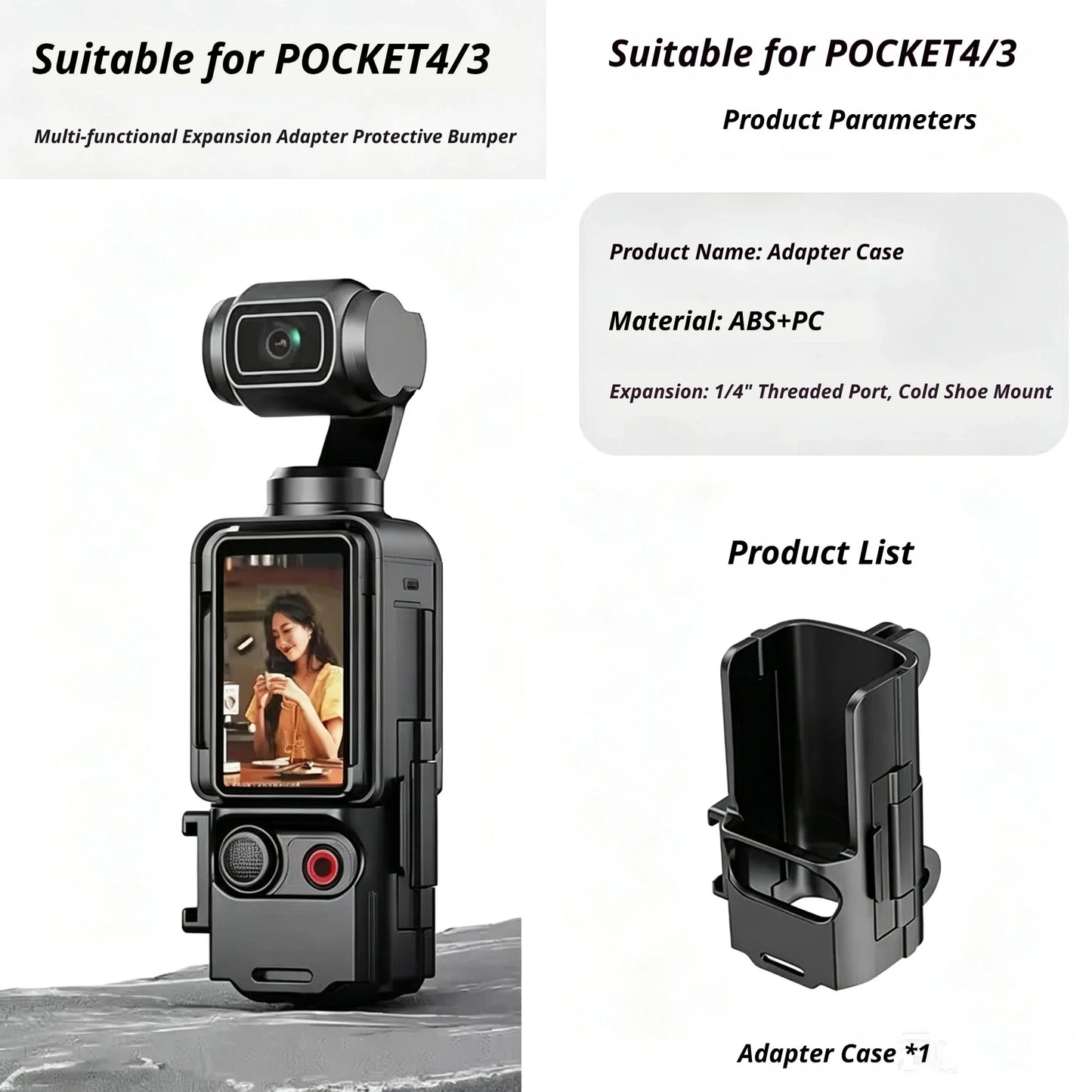 DJI Osmo Pocket 4/3 Accessories Kit – Case, Mount & Tripod