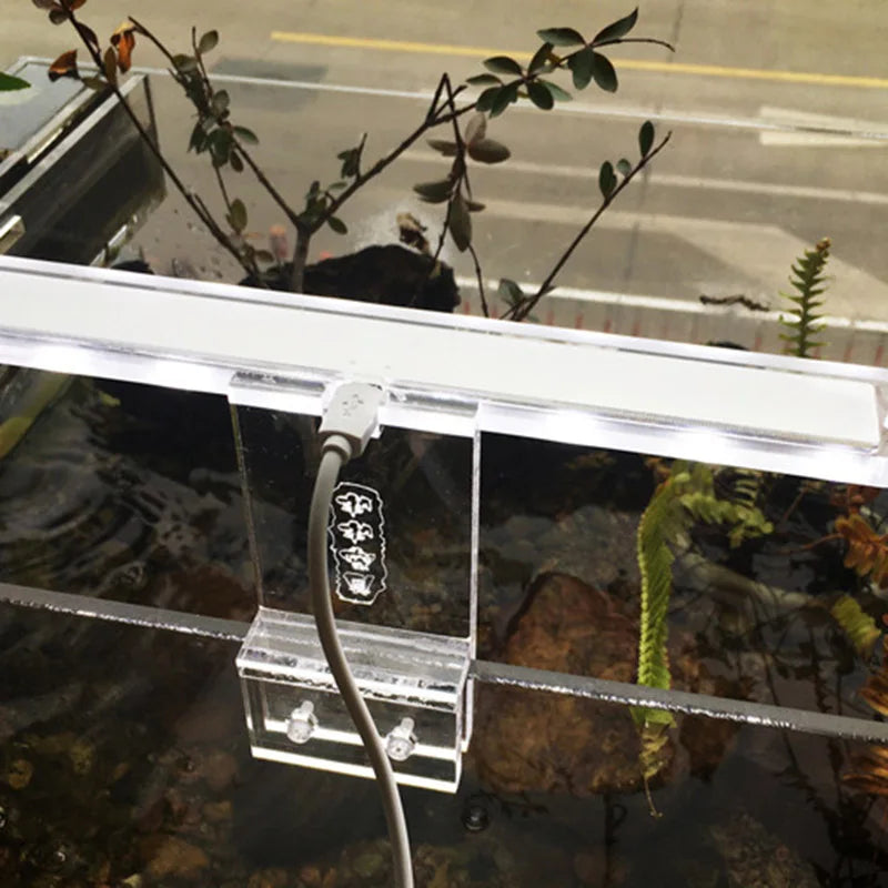 LED Fish Tank Aquarium Light 2W 5V Lamp Strip Super-bright Fish Tank Lamps for Small to Medium Size Aquariums Peaceful Pleasures Health and Wellness
