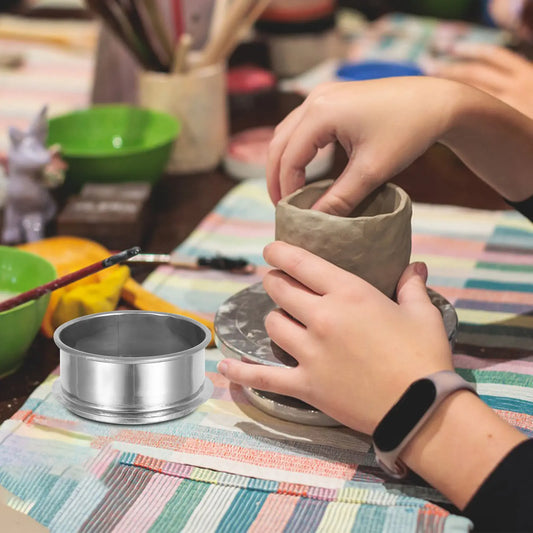 Stainless Steel Round Glaze Sieve 11Cm Portable Fine Mesh Filter Paint Strainer Ceramic Clay Pottery Tool Fine Mesh Strainer Peaceful Pleasures Health and Wellness
