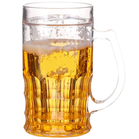 Fake Beer Mug Prank Cup – 450ml Transparent Double-Layer Novelty Prank Mug Oasis Select