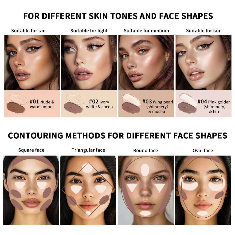 Lakerain 5D Dual-Ended Contour & Highlighter Stick