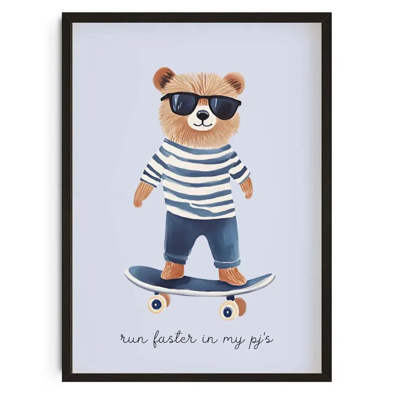 Animals Poster Prints Nordic Floral Bunnies Nursery Cool Bear Goose Wall Art Whimsical Rabbit Print for Kids Room Playroom Decor Peaceful Pleasures Health and Wellness