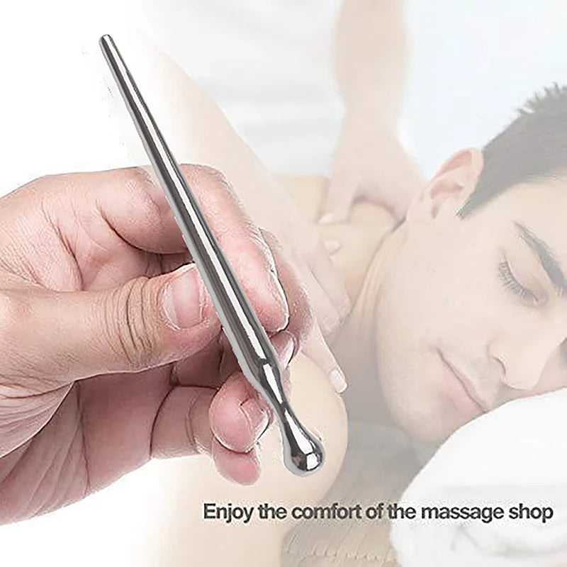 Acupuncture Pen Metal Manual Acupuncture Pen Trigger Point Massager Deep Tissue Massage Tool For Body Pain Relief Care Peaceful Pleasures Health and Wellness