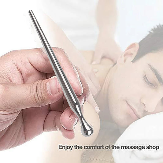 Acupuncture Pen Metal Manual Acupuncture Pen Trigger Point Massager Deep Tissue Massage Tool For Body Pain Relief Care Peaceful Pleasures Health and Wellness