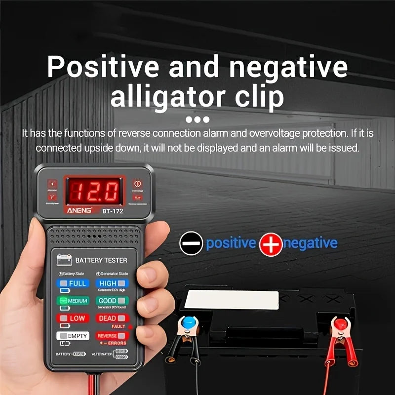 Smart Car Battery Tester – One-Click Diagnosis & Fault Check Peaceful Pleasures Health and Wellness
