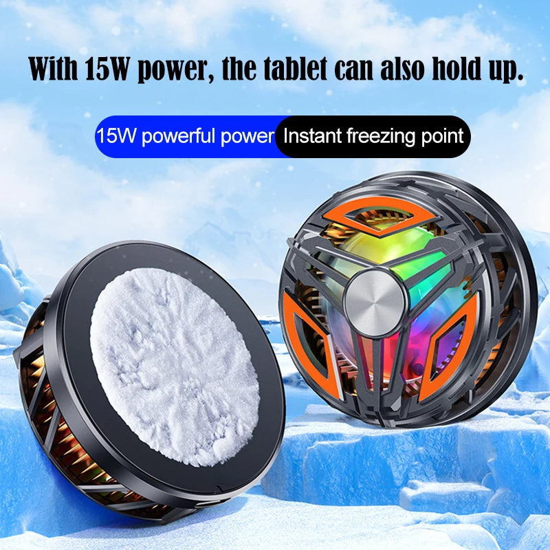 Magnetic Portable Cooler For Mobile Phone Radiator Cooling Fan For Mobile Processor Cooler Cell Cooling Cooler Fan Games Peaceful Pleasures Health and Wellness