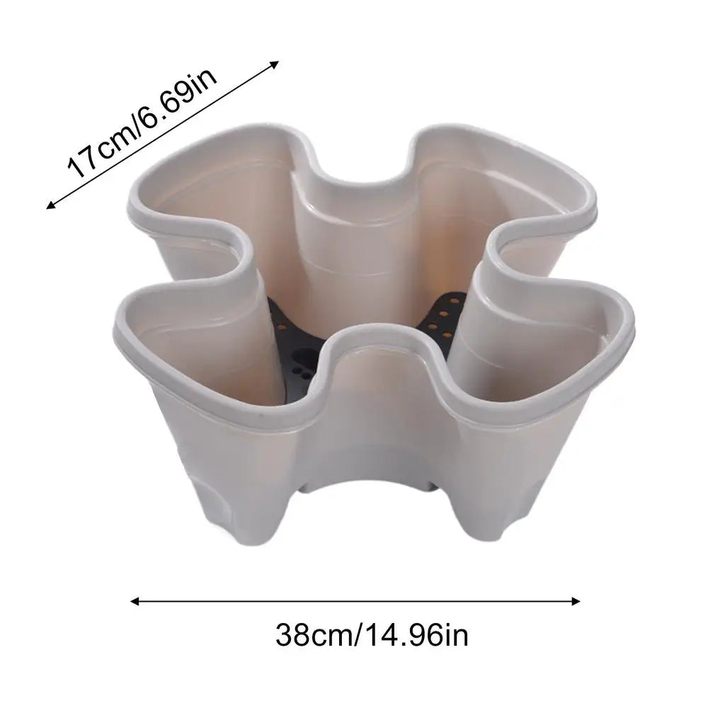 Stackable Vertical Strawberry Planter | Indoor & Outdoor Garden Pot