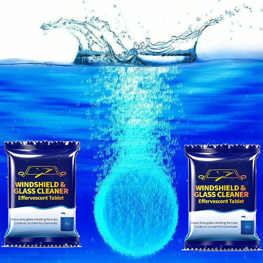Car Windshield Glass Concentrated Washer Tablets Car Effervescent Washer Fluid Wiper Glass Solid Cleaning Tablets For Car Window Peaceful Pleasures Health and Wellness