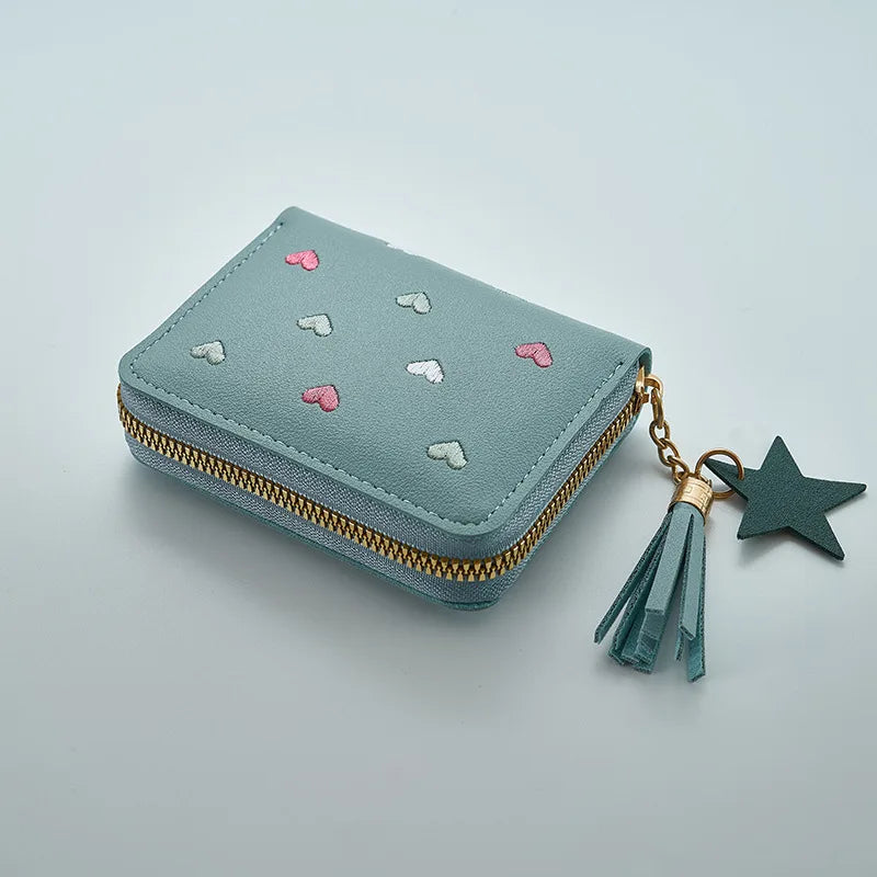 Women's Mini Tassel Wallet | Korean Style Zipper Coin Purse