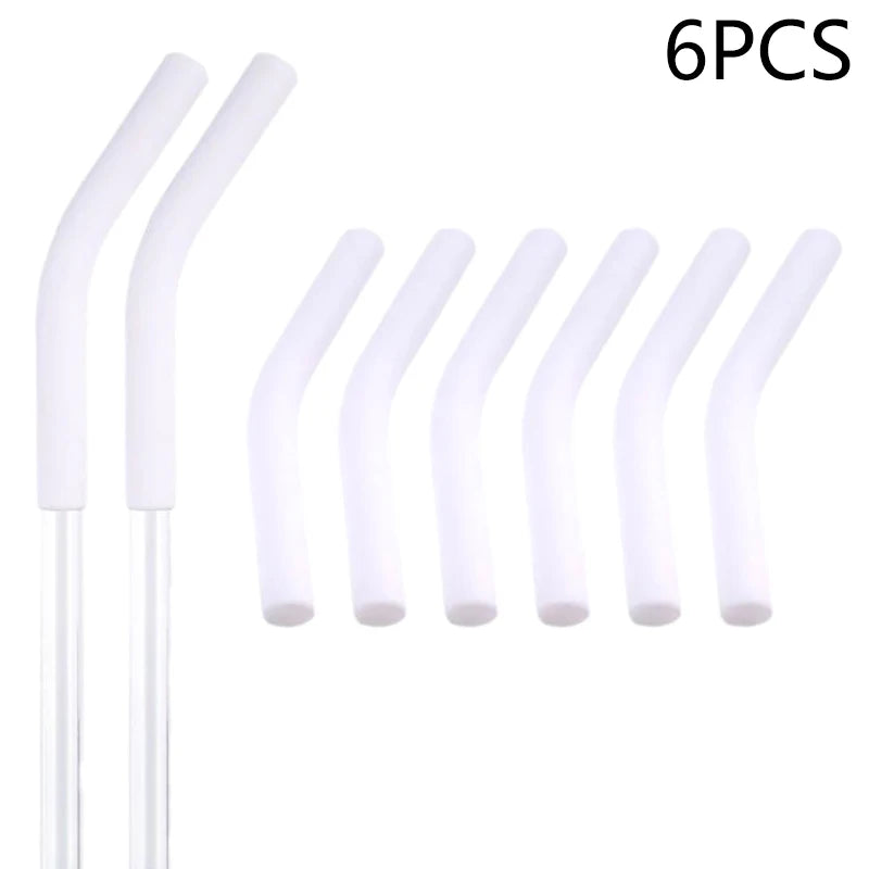 6-Pack Silicone Straw Tip Covers for 9mm Reusable Straws Straw Tip Covers Peaceful Pleasures Health and Wellness B