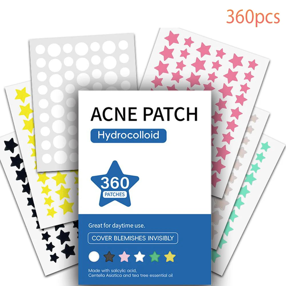 120 Counts Cute Colorful Butterfly Pimple Patches Acne Treatment Stickers Invisible Acne Cover Face Spot Pimple Patch Skin Care Peaceful Pleasures Health and Wellness 360pcs A