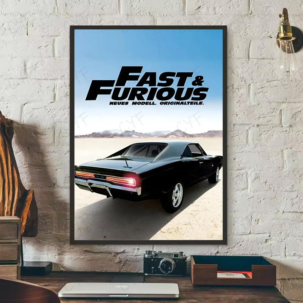 Poster classic movie F-Fast and Furious Poster HD art sticky wall waterproof home living room bedroom bar aesthetic decor Peaceful Pleasures Health and Wellness