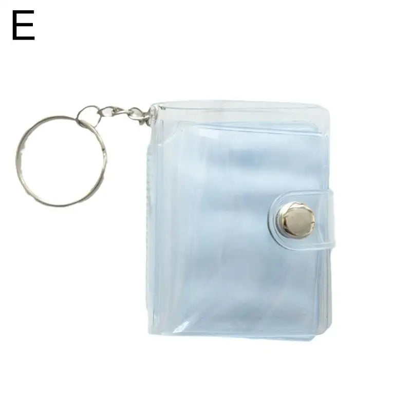 Mini Keychain Photo Album | Sequin PVC 2-Inch Card Holder Keychain Photo Album Peaceful Pleasures Health and Wellness C