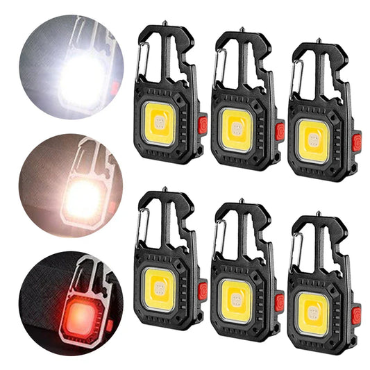 Mini LED Keychain Flashlight USB-C Rechargeable & Window Hammer LED Keychain Flashlight Oasis Select