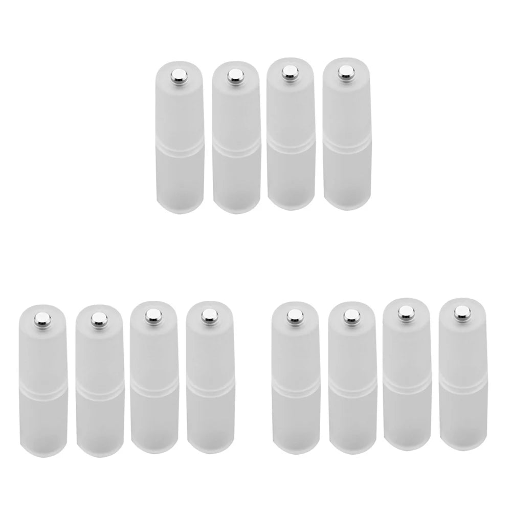 4pcs AAA To AA Size Battery Converter Adapter Batteries Holder Durable Case Switcher Peaceful Pleasures Health and Wellness 12pcs