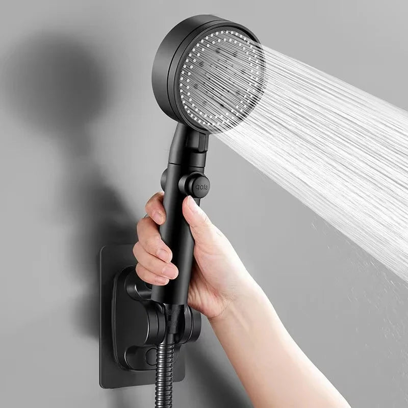 5-Mode Handheld Shower Head | Height-Adjustable Water-Saving