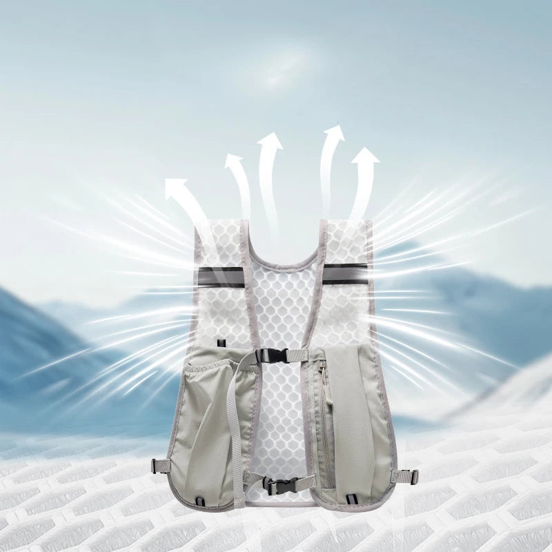 Outdoor Hiking Vest Bag Waterproof Nylon Material Cycling Bag Road Running and Hiking Backpack Peaceful Pleasures Health and Wellness