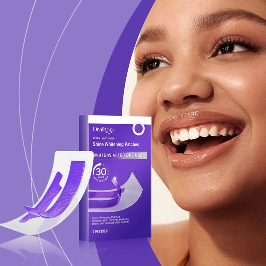 Purple Teeth Brightening Strips – Colour Correcting Oral Care Teeth Brightening Strips Peaceful Pleasures Health and Wellness