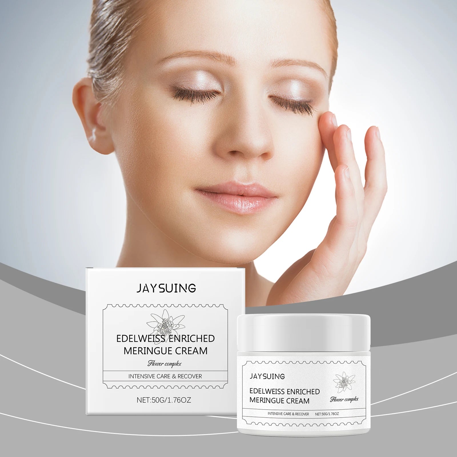 Collagen Facial Cream Deep Moisturizing Brighten Smooth Skin Reduce Fine Lines Improve Dullness Dryness Hyaluronic Acid Essence Peaceful Pleasures Health and Wellness