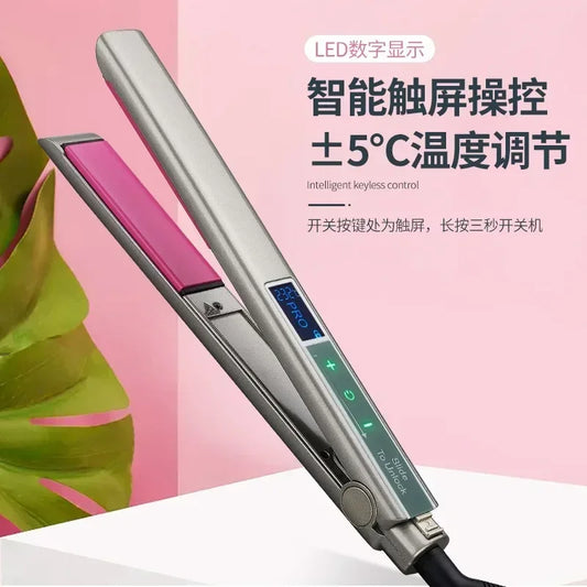 Professional Ceramic Flat Iron Hair Straightener 450°F Dual Voltage Ceramic Flat Iron Peaceful Pleasures Health and Wellness