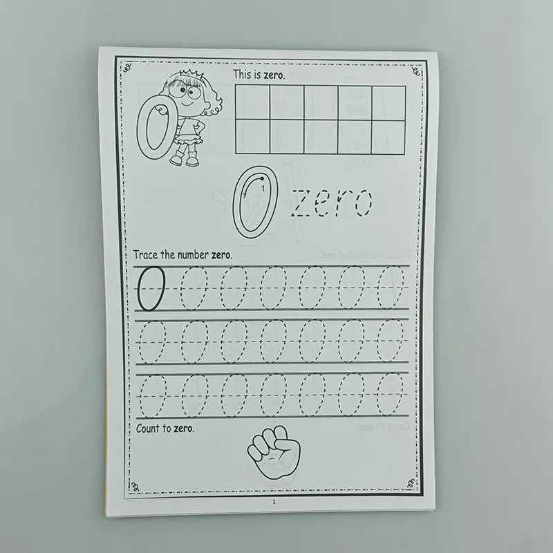 32-Page Digital Exercise Book Pen Control Practice Math Ability