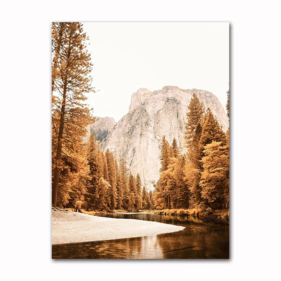 Autumn Landscape Canvas Wall Art | Nature Scenery Animal Print Canvas Wall Art Peaceful Pleasures Health and Wellness 60297-01 30x40cm Unframed