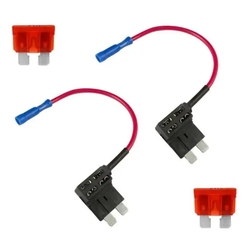 New 2PCS 12V Fuse Holder Add-a-circuit TAP Adapter Micro2 Mini Small Standard ATM Auto Fuse With Peaceful Pleasures Health and Wellness