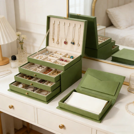 Magnetic Flip Jewelry Box | Embossed Gold Foil Gift Box Jewelry Gift Box Oasis Select
