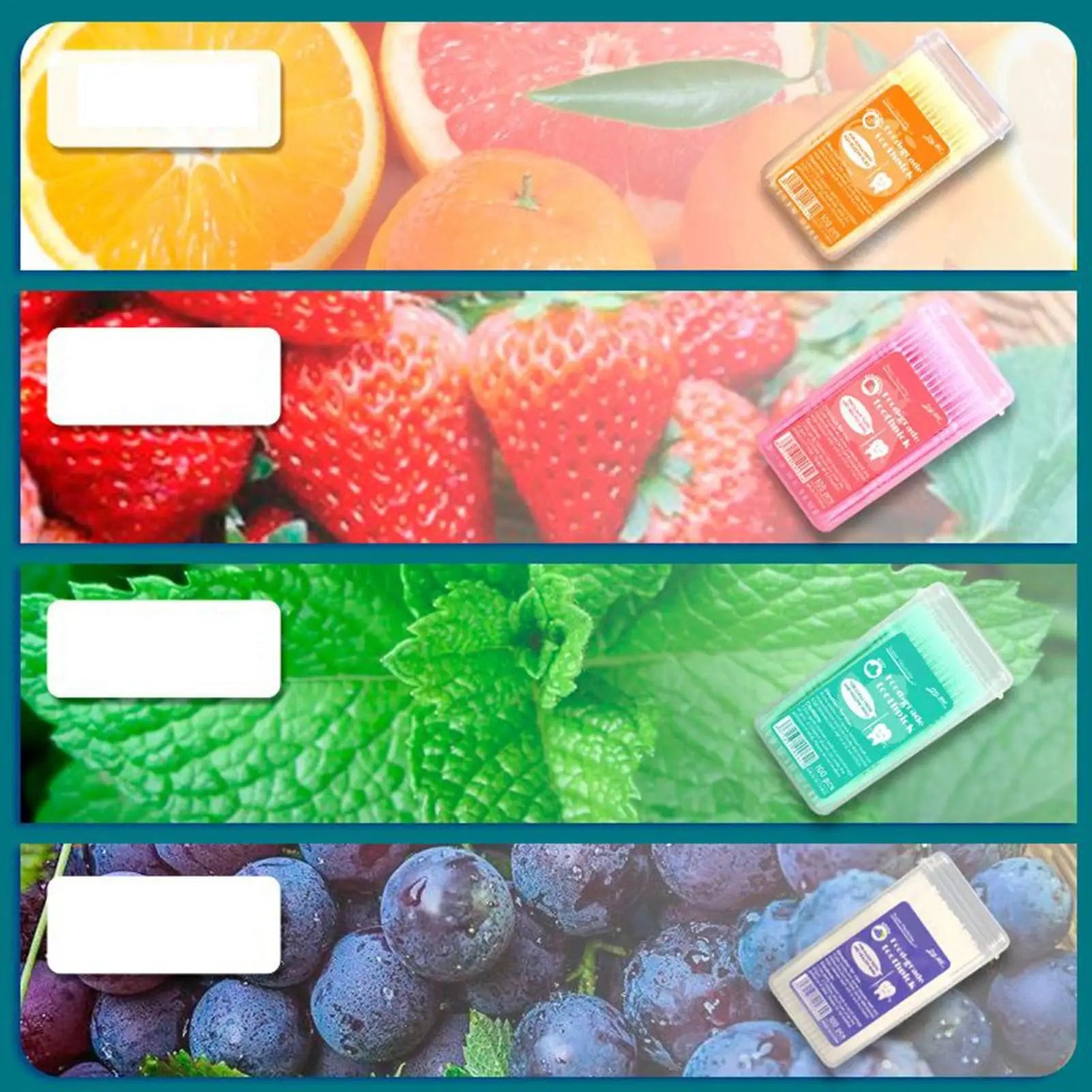 100pcs Flavored Toothpicks 2-Tip Teeth Cleaning with Soft Bristles for Stain Remover Mouth Care Hotel Restaurant Camping Supplie Peaceful Pleasures Health and Wellness