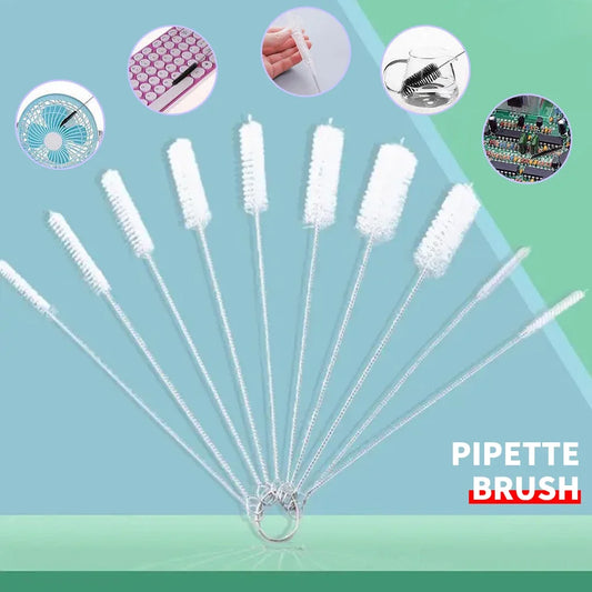 10PCS Cleaning Tattoo Tattoo Equipment Pipeline Cleaning Tools Pipe Brush Stainless Steel Cleaning Cup Brush Milk Bottle Peaceful Pleasures Health and Wellness