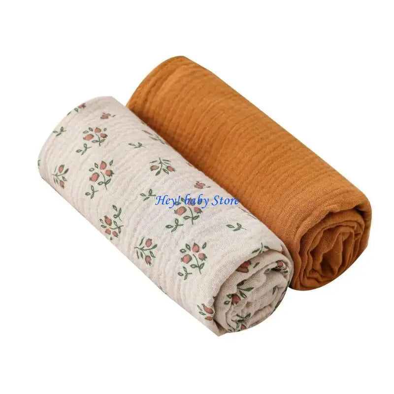 Soft Unisex Newborn Baby Receiving Blanket Swaddle Wrap – 2 Pack