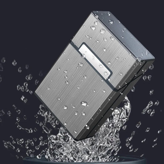 Portable Slim Aluminum Cigarette Case Regular King Size Plastic Cigar Tobacco Holder Box Storage Container Smoking Accessories Peaceful Pleasures Health and Wellness