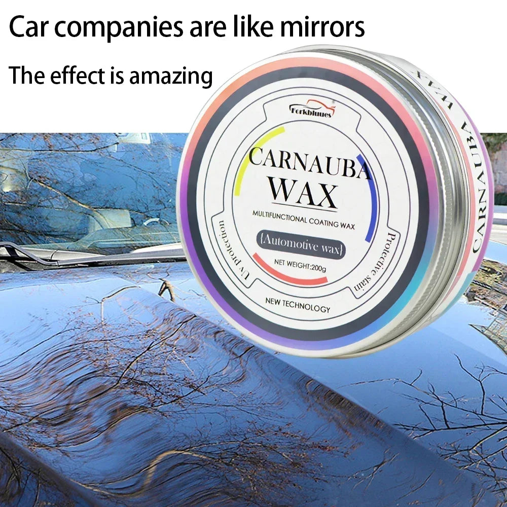 Carnauba Paste Car Wax Auto Paint Care Wax Brazilian Polishing Wax Paste High Gloss Shine Super Hydrophobic Coating Glazing Peaceful Pleasures Health and Wellness