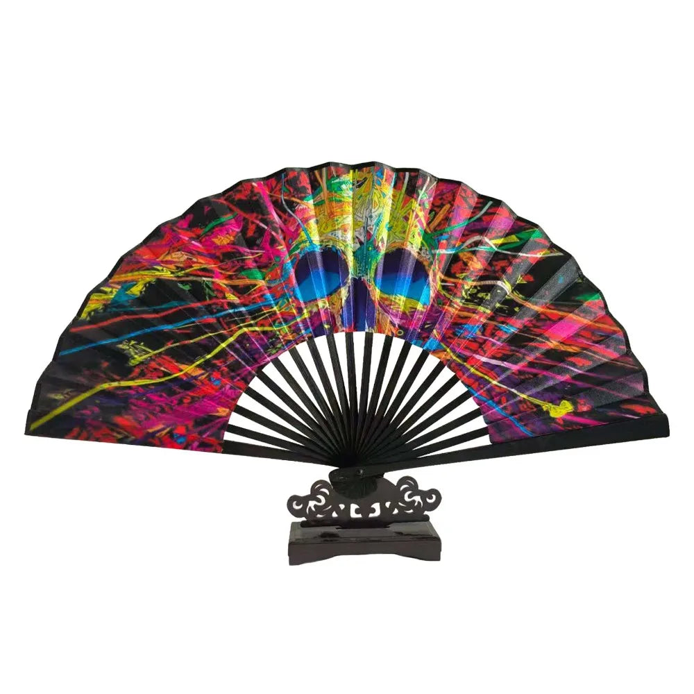 23cm Gradient Folding Kung Fu Fan | Rave, Dance & Costume