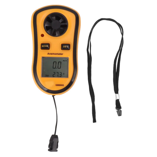 Digital Anemometer LCD Backlight Display Wind Meter Low Battery Prompt Digital LCD Display for Petrochemical for Steel Peaceful Pleasures Health and Wellness Default Title
