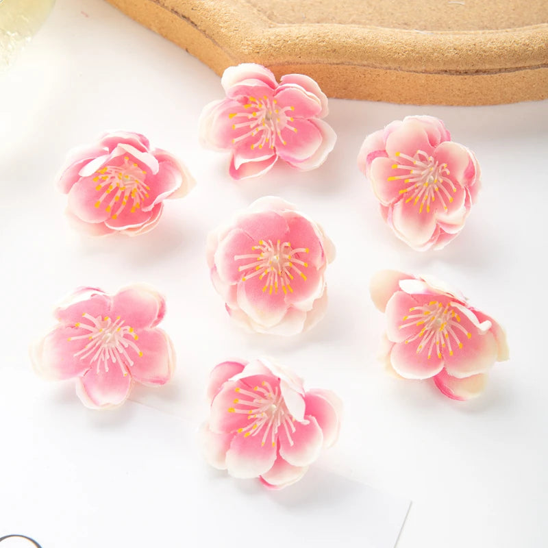 Artificial Sakura Silk Flower Heads 10/20pcs – Wedding Décor