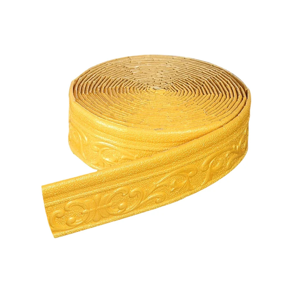 10m 3D Self-Adhesive Wall Trim Skirting Border | Waterproof