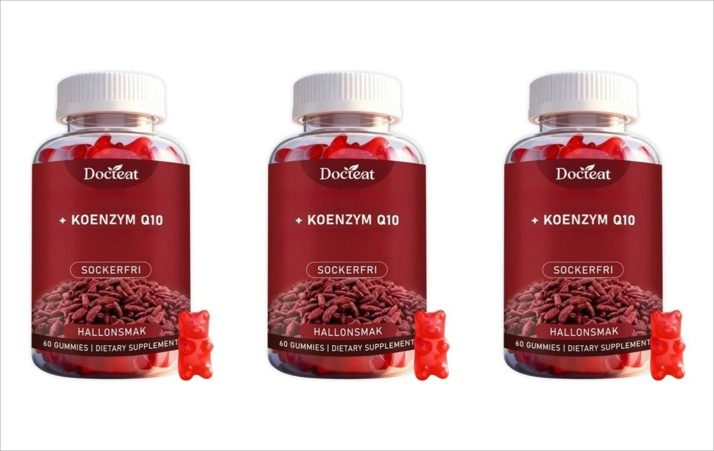CoQ10 Raspberry Gummies – Sugar-Free Energy & Antioxidant Support